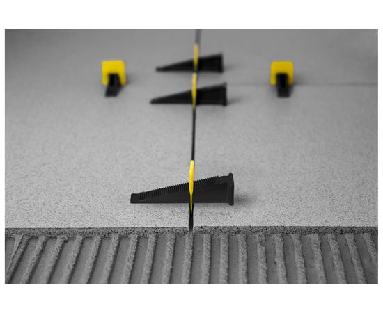 Система выравнивания плитки (зажимы 100 шт; 1 мм) TLS-Profi TLS12017 – изображение 3