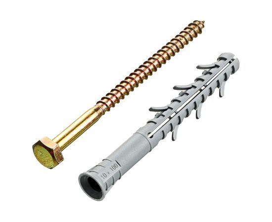 Фасадный дюбель 10х100, 6шт - пакет Tech-Krep TSX-S 127600 – изображение 3