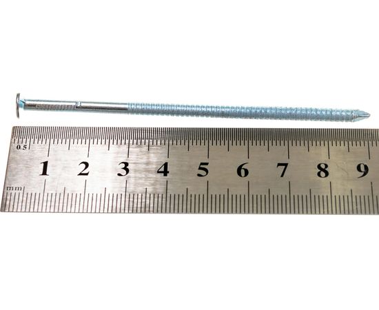 Ершёные гвозди с конической головкой МТК цинк пакет 1 кг, 3,4x90 1766034090 – изображение 3