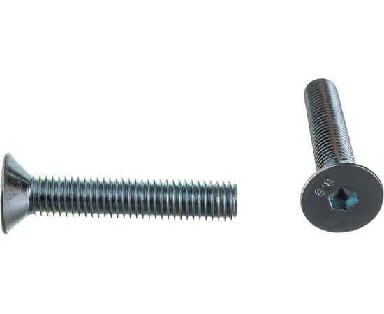 Винт ZAMETAL М10х55 пр. 8.8, с пот. гол., в/ш, DIN 7991, оц., 100 шт ZA516176 – изображение 3