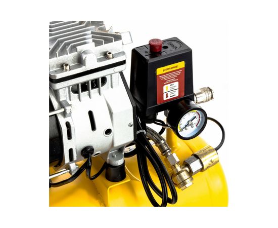 Безмасляный компрессор DENZEL DLS650/10 650 Вт, 120 л/мин, ресивер 10 л 58021 – изображение 3