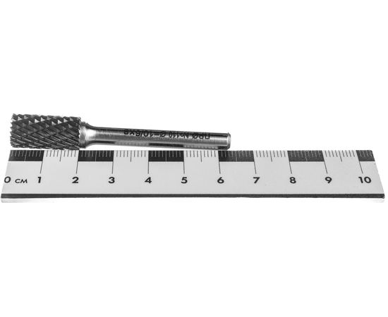 Борфреза твердосплавная (10x6x20x65 мм; тип B-цилиндр с реж. торцом) Профоснастка №110 860261020650 – изображение 3