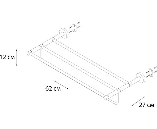 Полка для полотенец FIXSEN MODERN 51515 – изображение 3