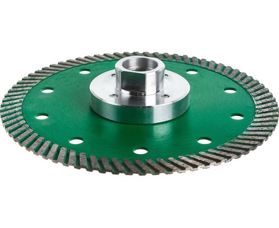 Диск алмазный отрезной ультра Турбо серия Grand hot press Гранит Flange (125 мм; М14) TRIO-DIAMOND GRF832 – изображение 4