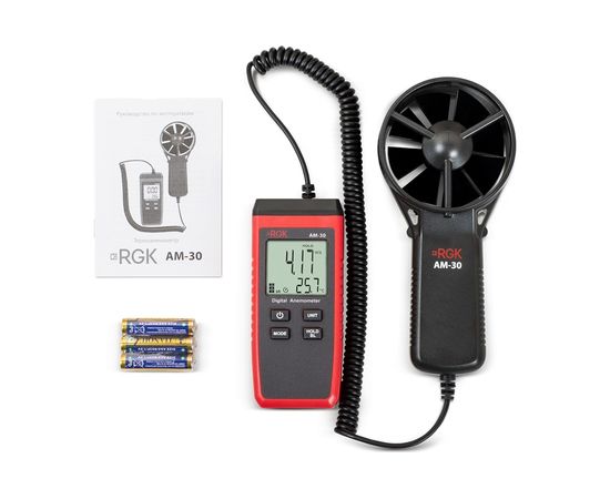 Термоанемометр RGK AM-30 с поверкой 779296 – изображение 4