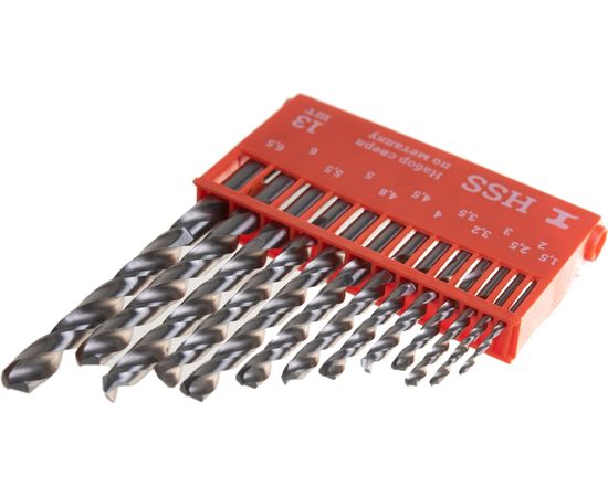 Набор сверл по металлу (13 шт; 1.5-6.5 мм) Gigant G-11122 – изображение 4