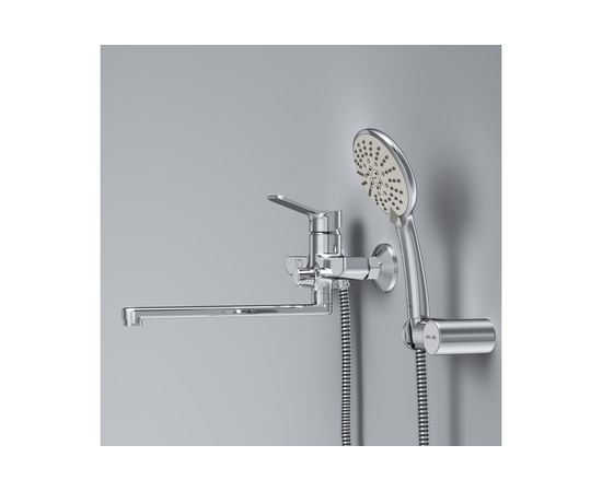 Смеситель для ванны и душа AM.PM X-Joy излив 300 мм, душевой набор, хром, F85A95000 – изображение 5