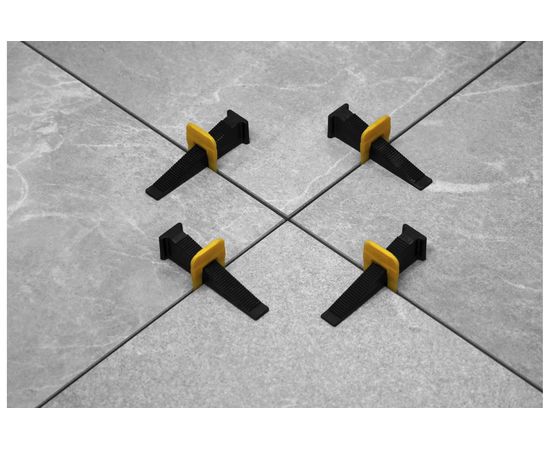 Система выравнивания плитки (зажимы 100 шт; 1 мм) TLS-Profi TLS12017 – изображение 5