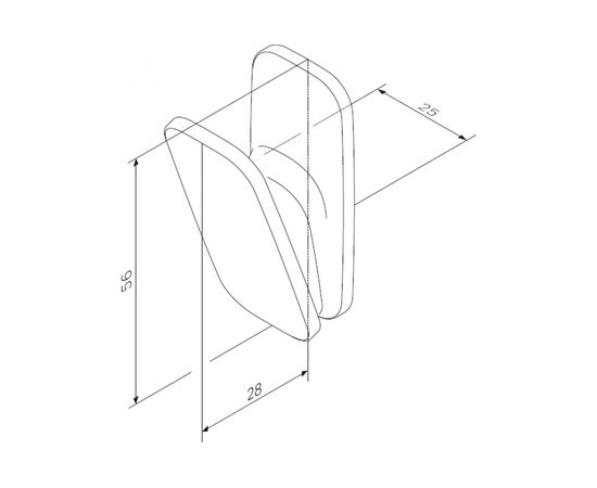Крючок для полотенец, хром AM.PM A50A35500 – изображение 6