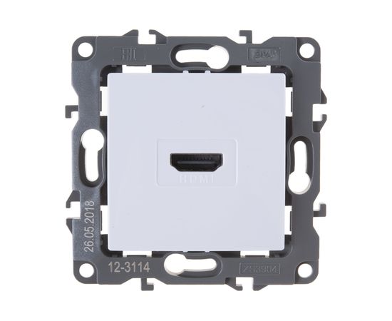Розетка ЭРА 12-3114-01 HDMI, IP20, 12, белый Б0027481 