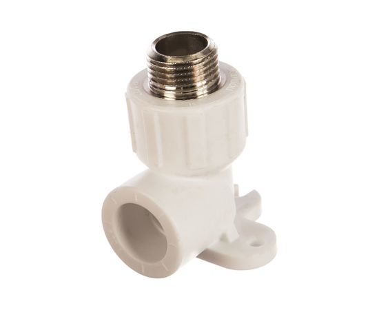 Угольник с наружной резьбой Политэк с креплением ПП 20х1/2 9500082012 