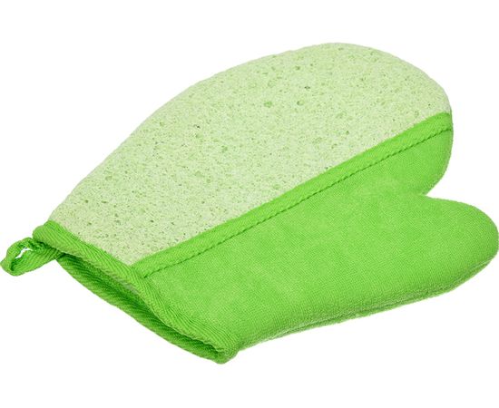 Мочалка из целлюлозы Банные Штучки Варежка, 28х18 см, 4 цвета 40107 – изображение 14