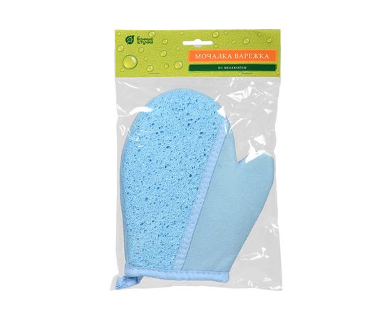 Мочалка из целлюлозы Банные Штучки Варежка, 28х18 см, 4 цвета 40107 – изображение 17