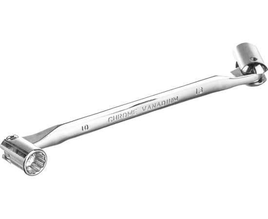 Торцевой ключ HORTZ шарнирный 10х13 хромированный HOR 352139 – изображение 2