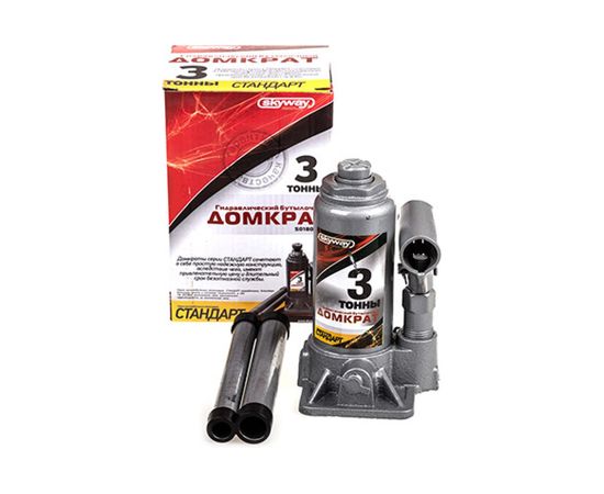 Гидравлический бутылочный домкрат SKYWAY 3т h 168-328 мм STANDART S01804021 – изображение 2