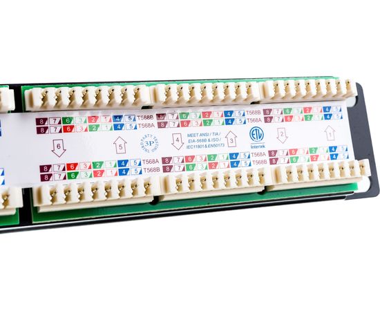 Патч-панель Hyperline PP3-19-24-8P8C-C5E-110D 19, 1U, 24 порта RJ-45, категория 5e, Dual 246095 – изображение 2