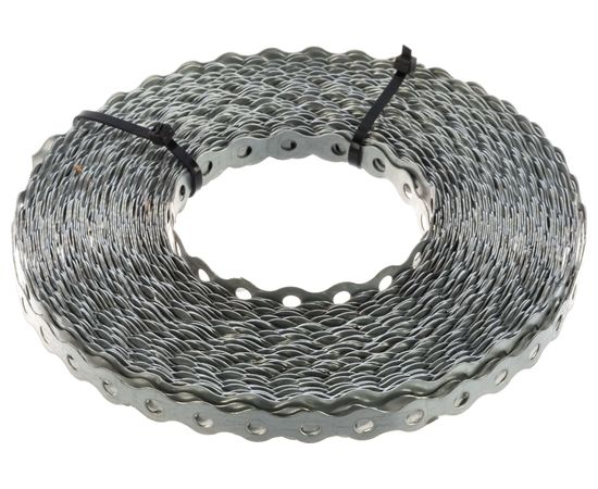 Монтажная перфорированная лента ГОСКРЕП оцинкованная волна 0,7х12 Бухта 25 м 13-0019780 – изображение 3