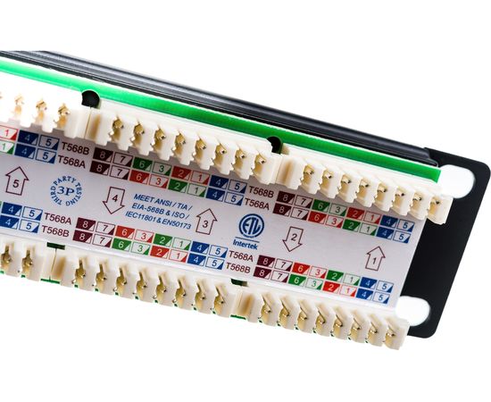 Патч-панель Hyperline PP3-19-24-8P8C-C5E-110D 19, 1U, 24 порта RJ-45, категория 5e, Dual 246095 – изображение 4