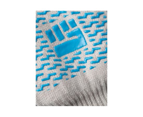 Трикотажные перчатки с ПВХ Фабрика перчаток 7.5 класс, 4 нити, белые 4-75-СР-БЕЛ-(M) – изображение 4