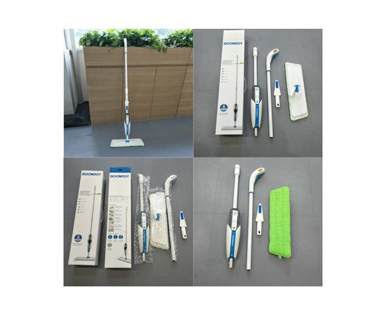 Швабра-полотер с распылителем Boomjoy P4 37x12 см KGJY8816 – изображение 5