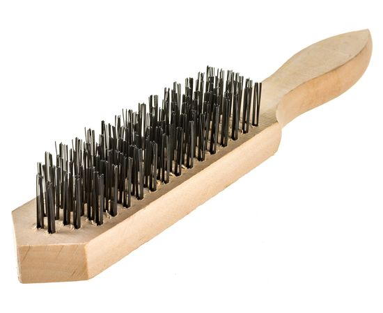 Металлическая щетка DolleX 6-ти-рядная, с деревянной ручкой BRW-06 – изображение 5
