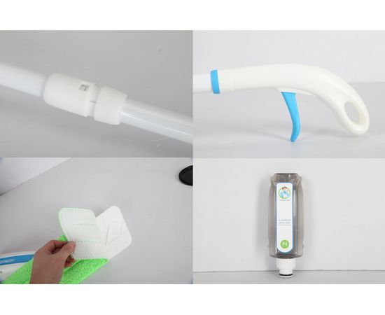 Швабра-полотер с распылителем Boomjoy P4 37x12 см KGJY8816 – изображение 7