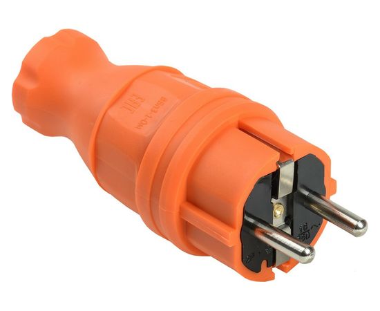 Прямая вилка IEK ВБп3-1-0м ОМЕГА IP44 оранжевая PKR01-016-2-K09 