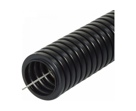 Гофрированная труба ЭРА ПНД черный d 32мм с зонд. легкая 25м Б0020122 