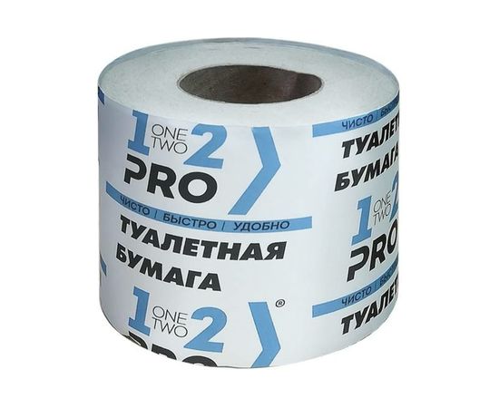 Туалетная бумага 1-2-Pro 1 слой, 38 м., вторичное сырье ТБВ1-38 