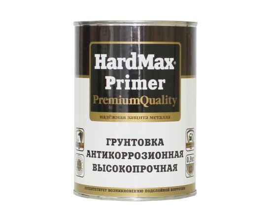 Антикоррозионная грунтовка HardMax PRIMER светло-серая, банка 0,9 кг 4690417078462 