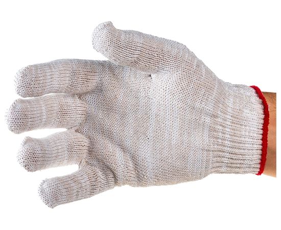 Перчатки АНТЕЙ ПЛЮС Люкс, х/б, 5-ти нитка, 10 класс вязки, 134 текс 42-45г, белые, 250 пар, 017 