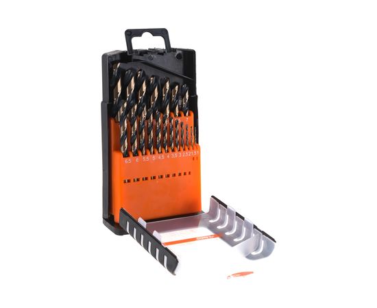 Набор сверл по металлу Р6М5К5 1.0-10 мм, 19 шт. пласт/ф Professional АвтоDело 40819 14573 