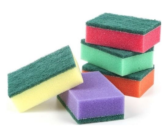 Губки для посуды 1-2-Pro МАКСИ 93х63х30 мм 5 шт ГПМ-5 