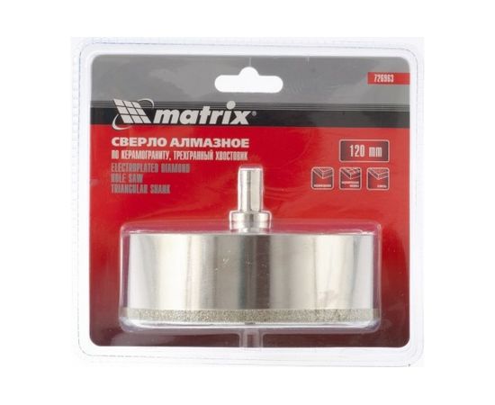 Сверло алмазное по керамограниту (120х67 мм) MATRIX 726963 