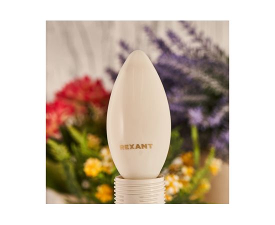 Филаментная лампа REXANT Свеча CN35 9.5 Вт 4000K E14 матовая колба 604-096 – изображение 2