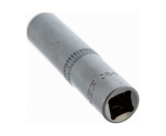 Головка торцовая удлиненная МАСТЕР (8 мм; 1/4""; Cr-V; FLANK) Зубр 27717-08 – изображение 2