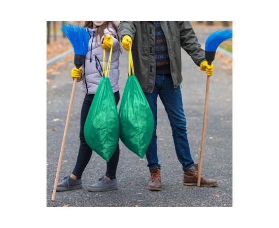 Мешки для мусора PREMIUM (10 шт; 60 л) с завязками зеленые PATERRA 106-008 – изображение 2