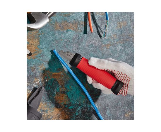 Нож монтажника REXANT нержавеющая сталь, двухсторонняя заточка, лезвие 33 мм 12-4931 – изображение 2