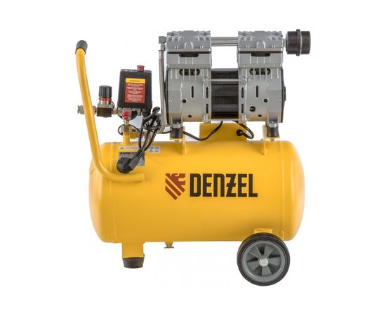 Безмасляный компрессор DENZEL DLS950/24 950 Вт, 165 л/мин, ресивер 24 л 58026 – изображение 2