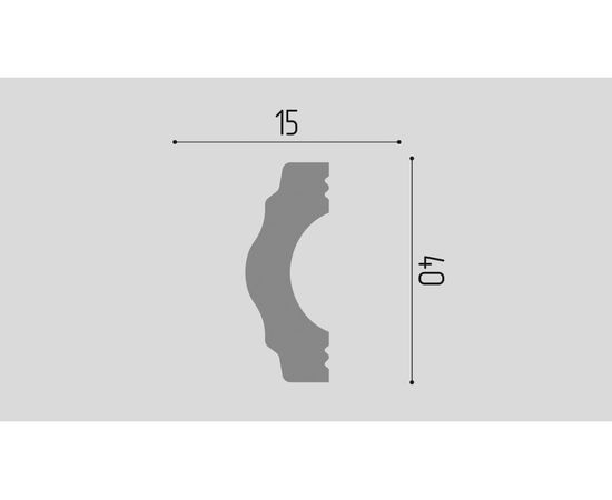 Молдинг С02 Де-Багет 40/15 – изображение 2