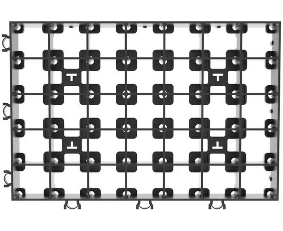 Газонная решетка Gidrolica 60х40х6,4 см - пластиковая черная клетка D400 602 – изображение 2