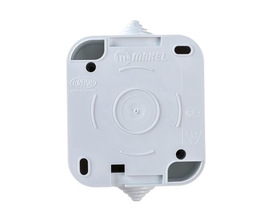 Одноклавишный выключатель, белый Makel 18300 – изображение 3