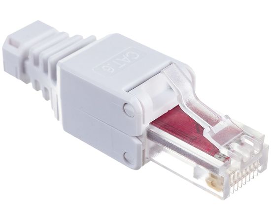 Полевой коннектор LANMASTER RJ-45 8P8C, категории 6 LAN-TMP-U6-WH – изображение 3