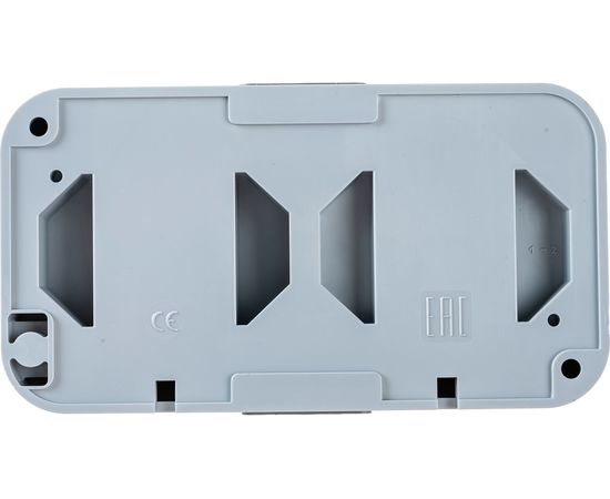 Блок Bylectrica 1 выключатель + розетка ОУ IP54, серия ПРАЛЕСКА АКВА, серый, В-РЦ-653 03 – изображение 3