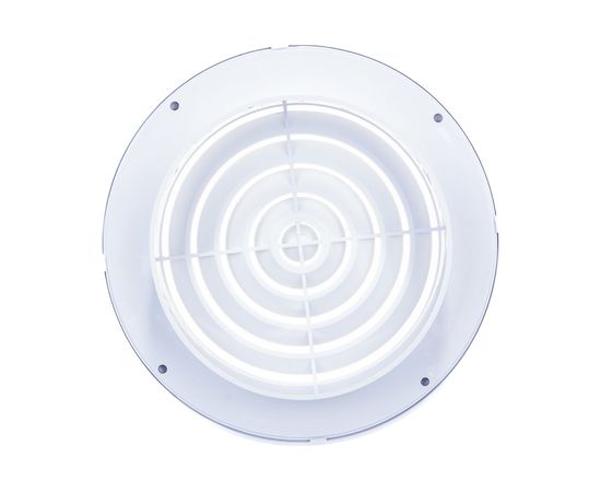Решетка пластмассовая круглая с фланцем (d=125 мм; 170х170х40 мм) Эвент ПКС 170/125 – изображение 3