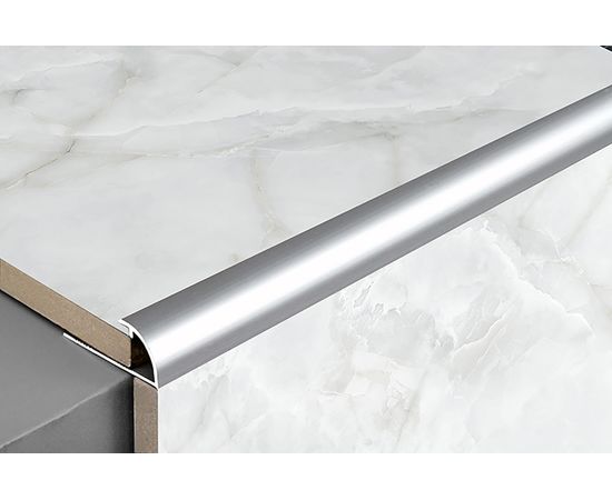 Профиль окантовочный полукруглый алюминиевый ЛУКА 9 мм, 2,7 м, Черный УТ000013267 – изображение 3