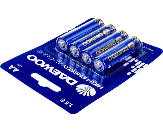 Алкалиновая батарейка DAEWOO LR 6 HIGH ENERGY Alkaline 2021 BL-4 5030329 – изображение 3