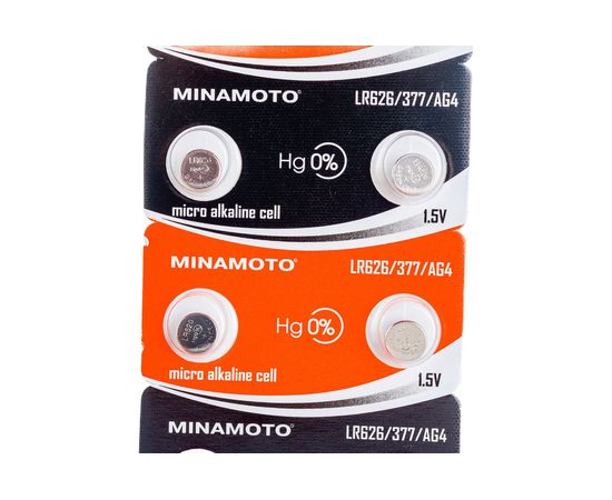 Часовая батарейка Minamoto AG4 LR626 (10 card) 55004 – изображение 3