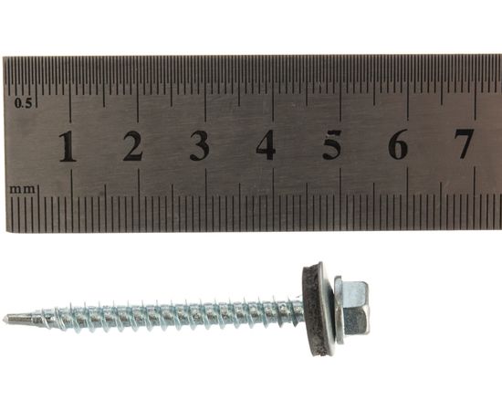 Кровельный саморез Daxmer 4,8х50 цинк 150шт 05472 – изображение 3