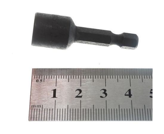 Бита с торцевой головкой магнитная для 1/4"x10 мм шуруповёрта в блистере JTC-12S4510C – изображение 3